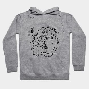 Stoned cat-Hemp flowers1 Hoodie